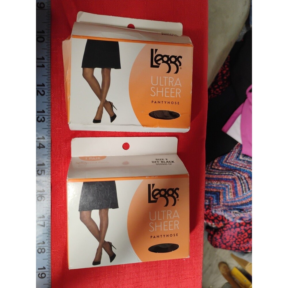 L'eggs Ultra Sheer Pantyhose Reinforced Panty Off-Black E DG0005 1 Hose Per Box